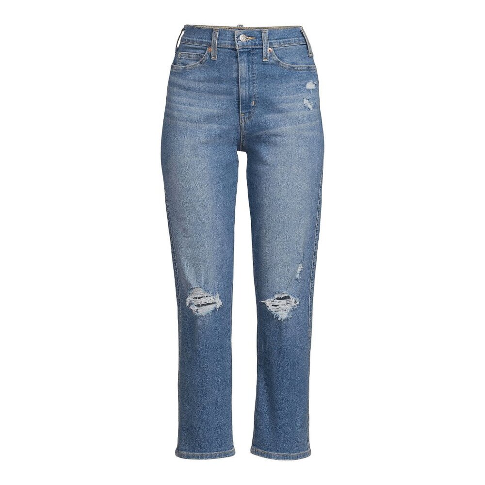 Signature by Levi Strauss Womens Heritage High Rise Straight Super Stretch Denim - Picture 7 of 10